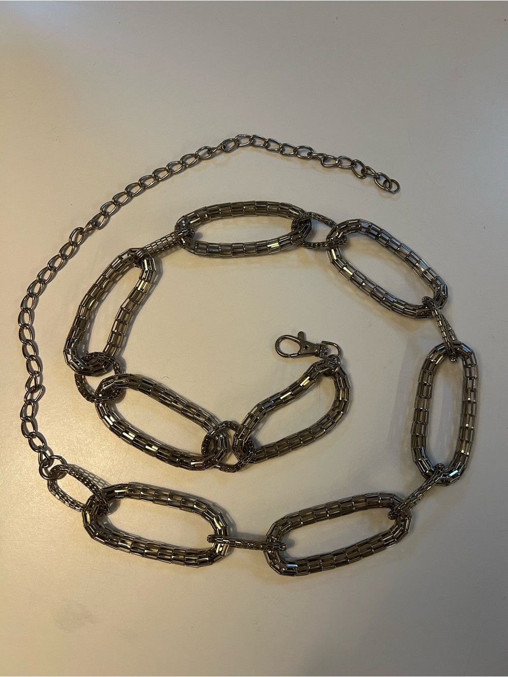 Vintage Boho Silver-tone Mesh Chain Link Belt - Women Accessories - Picture 2 of 5